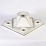 bauhaus ceilign light black white ceramic