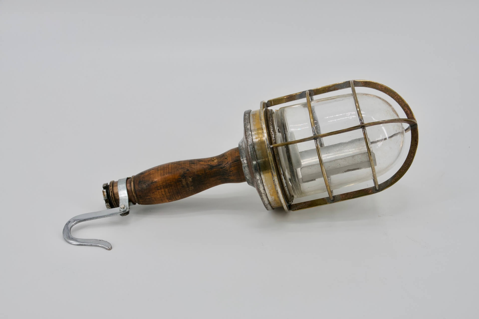 ampe baladeuse metal bois ancienne