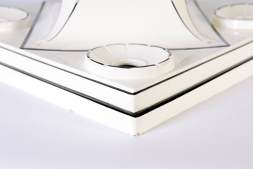 bauhaus ceilign light black white ceramic