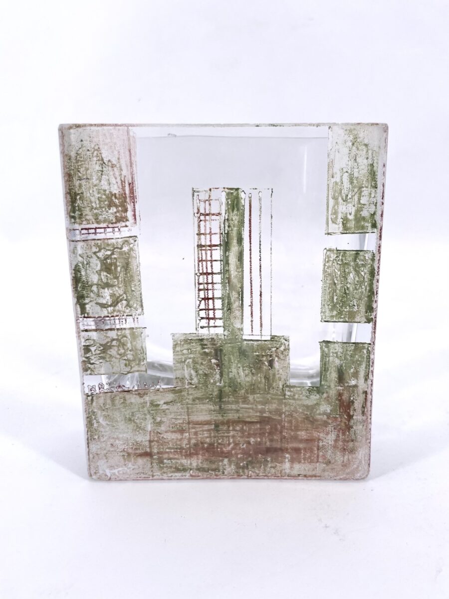Riecke vase crystal 1949 dos
