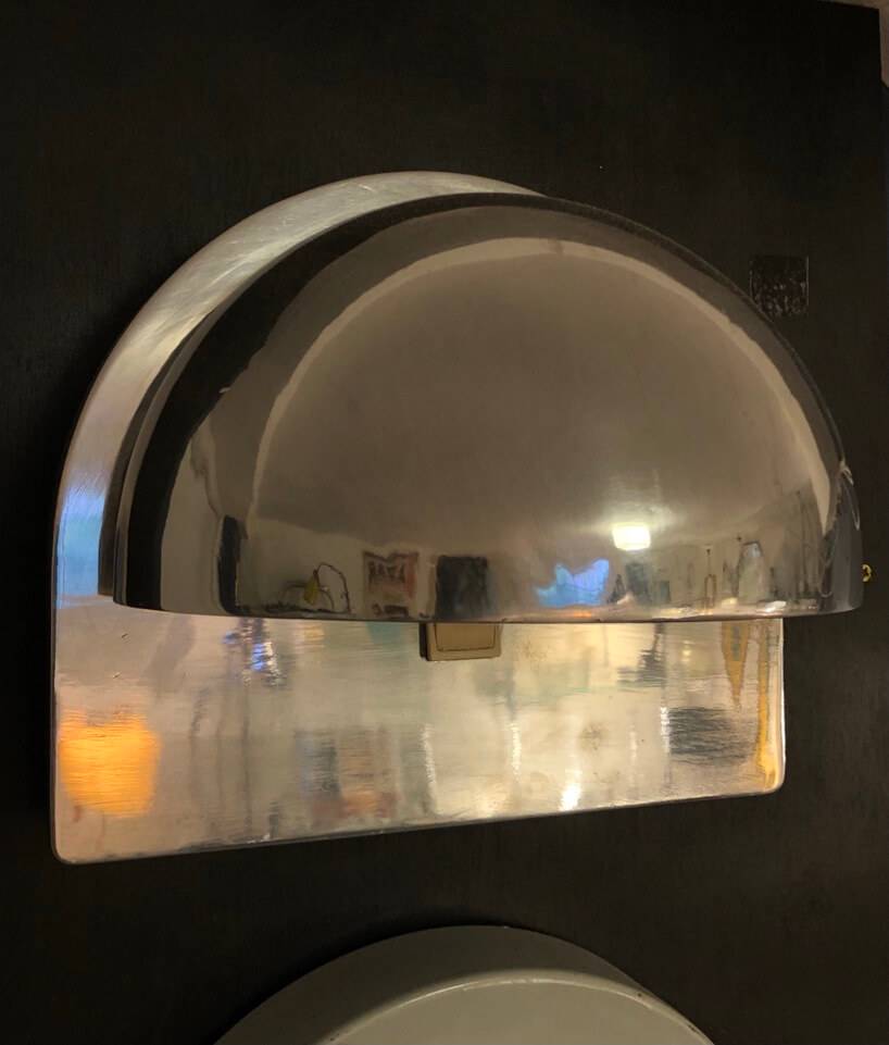 applique-poulsen-interupteur-lampe-alluminium-vintage