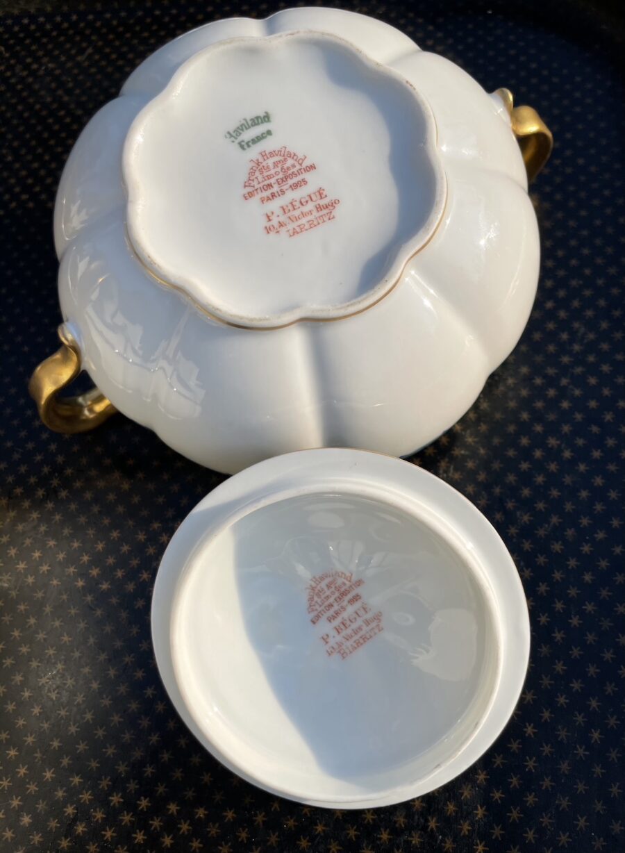 Service à thé pour 8 Franck Haviland Limoges France 1925