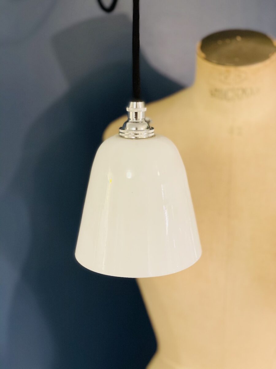 Opaline ceiling light circa 1920, tulip shape, series available