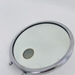 Miroir de courtoisie en cuivre nickelé de la Maison Brot, 1930
