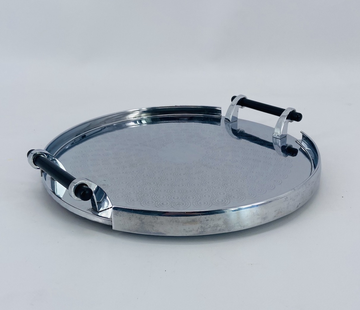 Art Deco chrome tray from the Australian house Wiles manufacturing & Co.