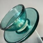 Isolateur de pylône électrique en verre, circa 1950