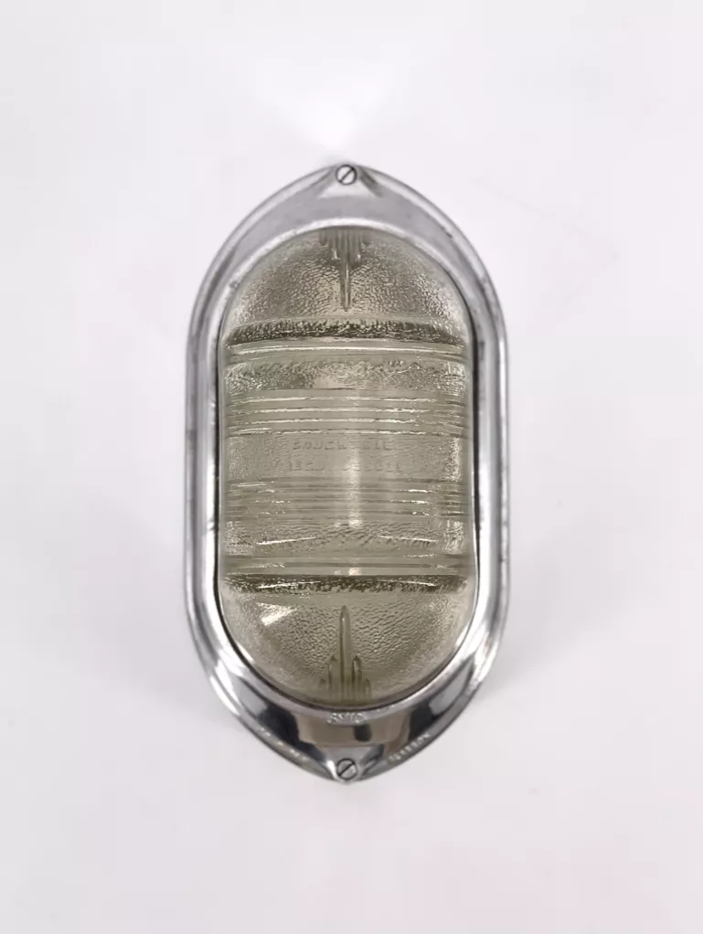 wall light aluminum glass vintage
