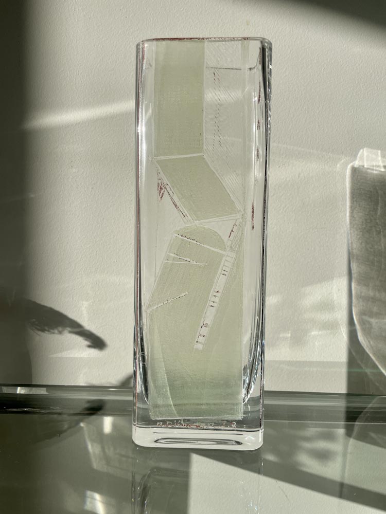 1 vase riecke la coupole 1942 cristal