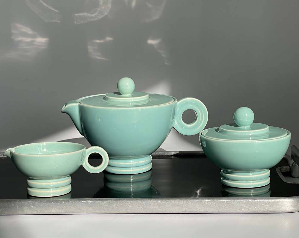 7 tea coffee set art deco ROBJ luxembourg