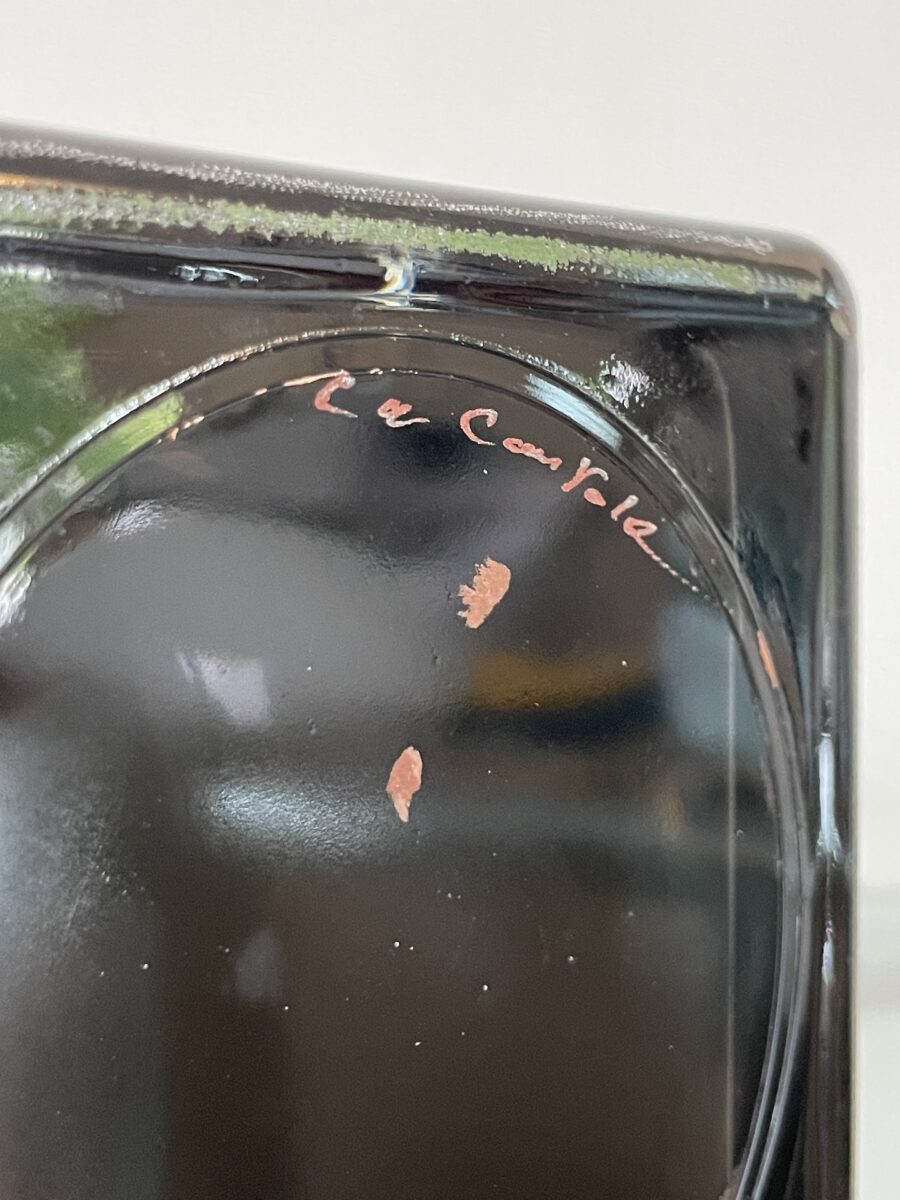 Vase Cubique d’Anatole Riecke pour La Coupole, personnage de Gabin, 1958