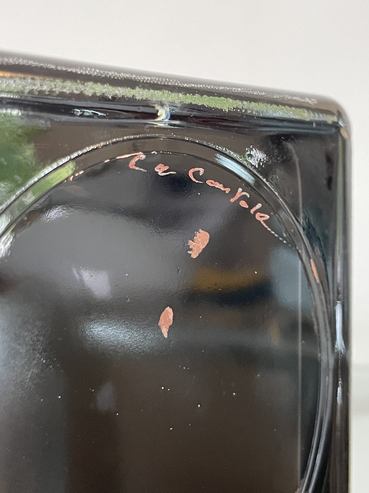 Vase Cubique d’Anatole Riecke pour La Coupole, personnage de Gabin, 1958