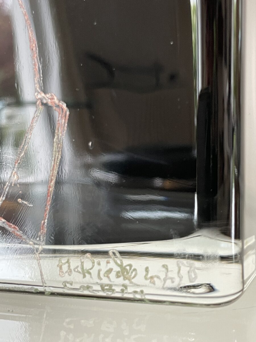 Vase Cubique d’Anatole Riecke pour La Coupole, personnage de Gabin, 1958
