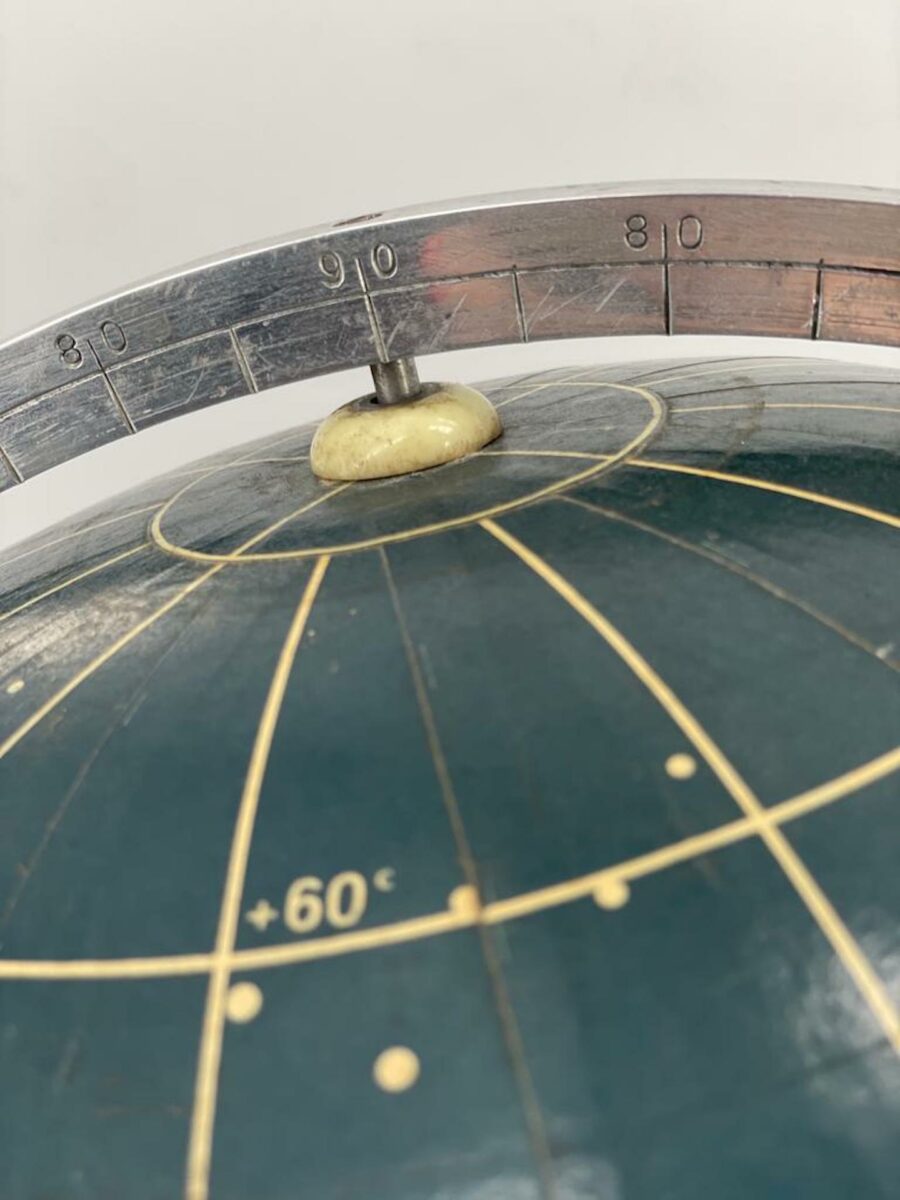 1960’s Celestial Globe Eastern Germany Aluminum and Paper