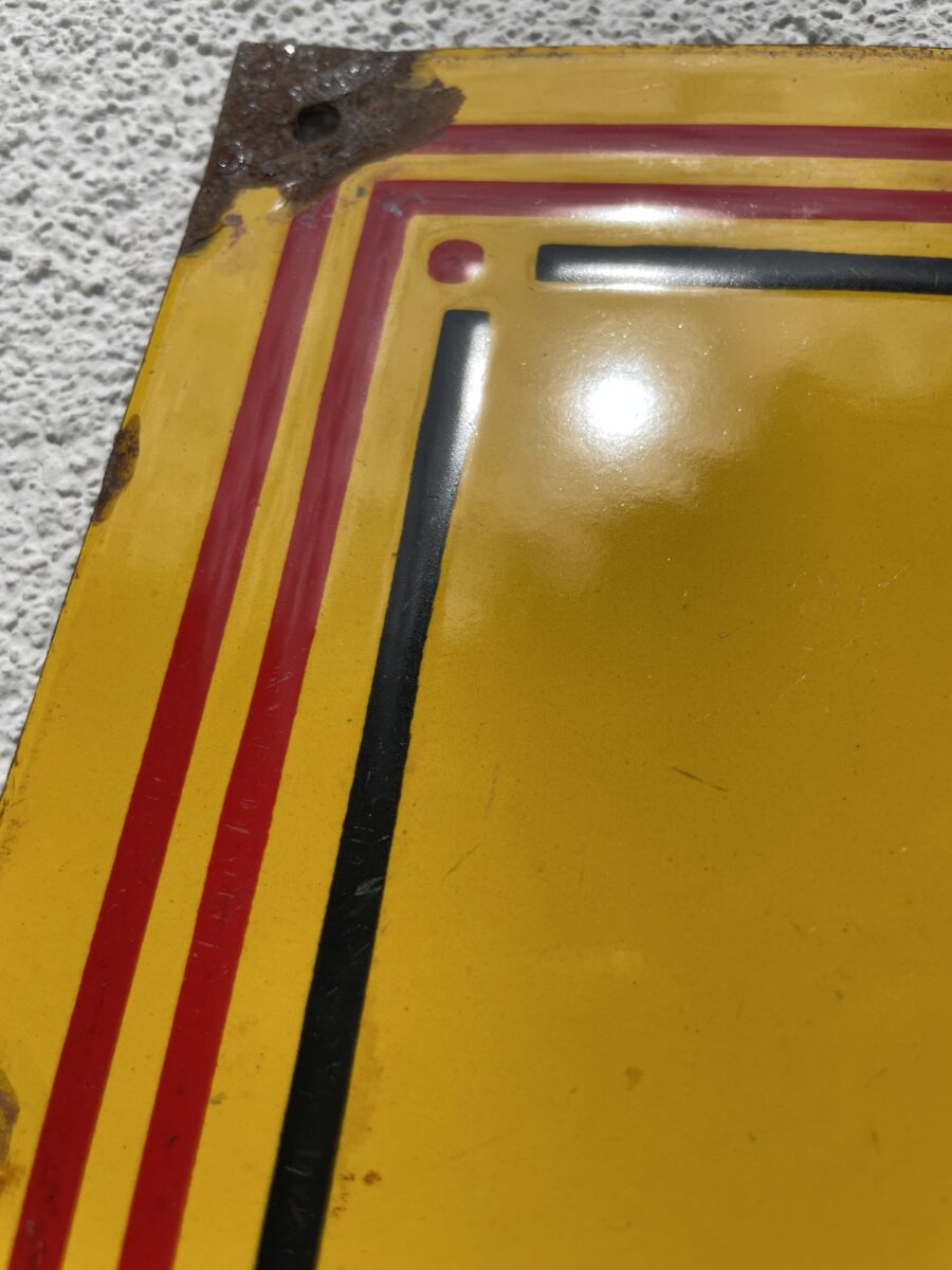Plaque anglaise Kodak émaillée du milieu du XXème siècle, pour gares ferroviaires