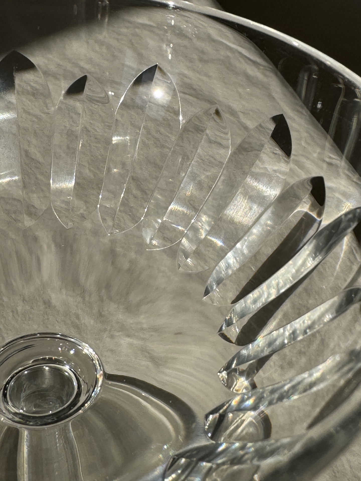 Neuf Coupes à Champagne en Cristal de Baccarat Circa 1950