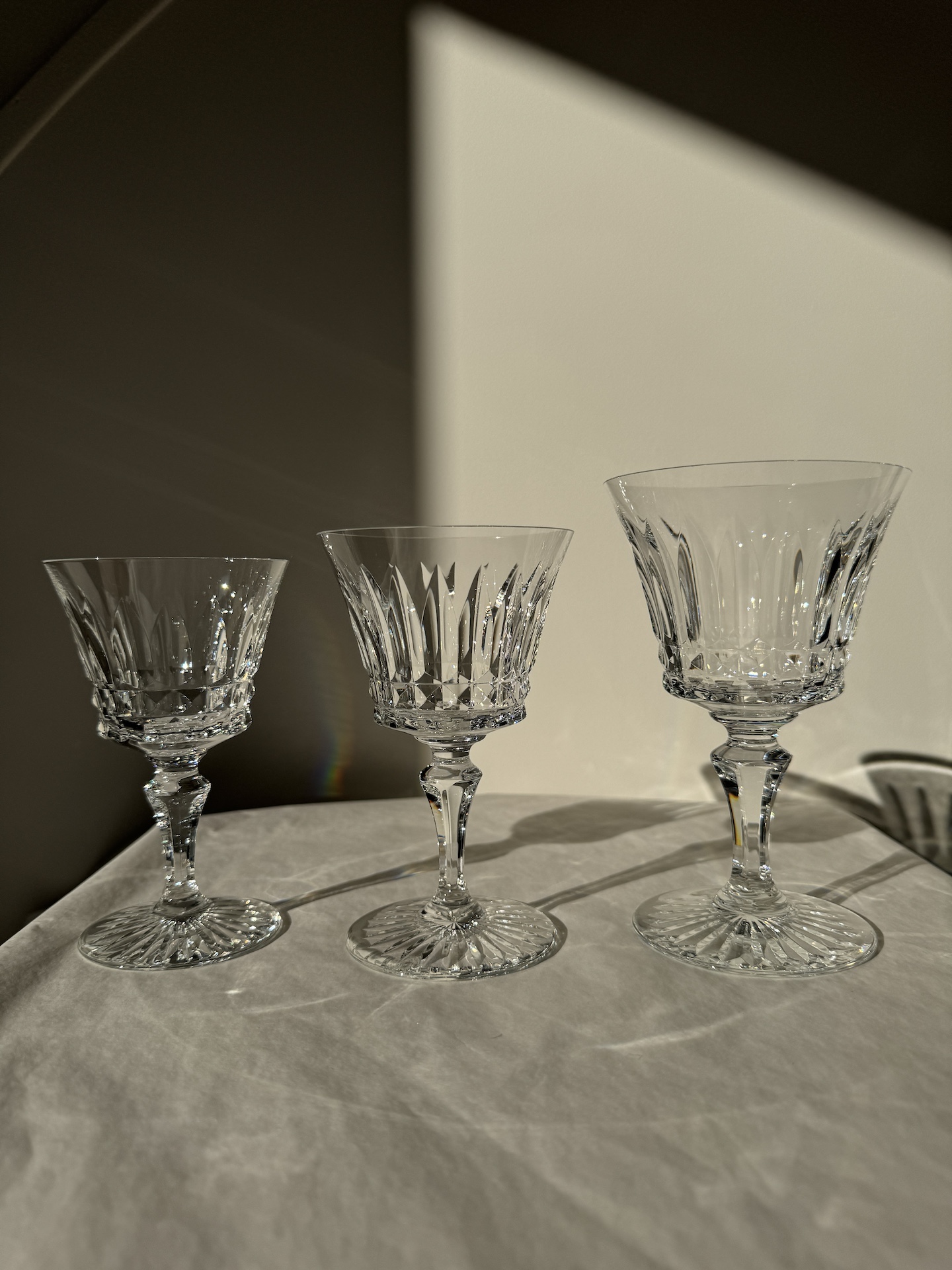 Series of Baccarat Crystal Glasses Buckingham Model for 12 people