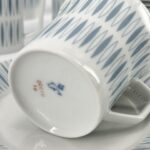 Service à thé, café et dessert en Porcelaine de Fürstenberg Allemagne 1960
