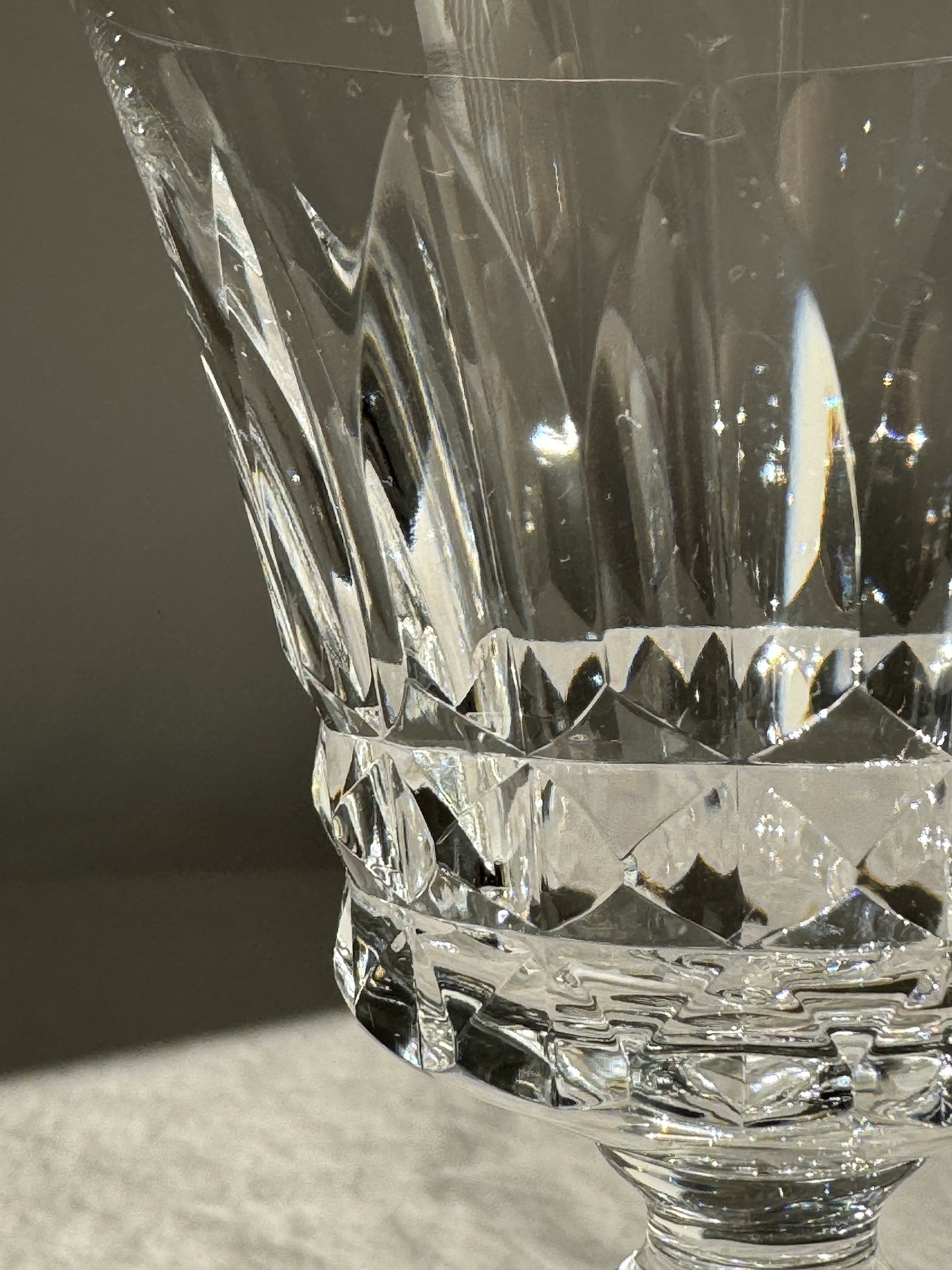 Series of Baccarat Crystal Glasses Buckingham Model for 12 people