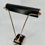 Lampe de table circa 1950 de JUMO Modèle Noir et Laiton