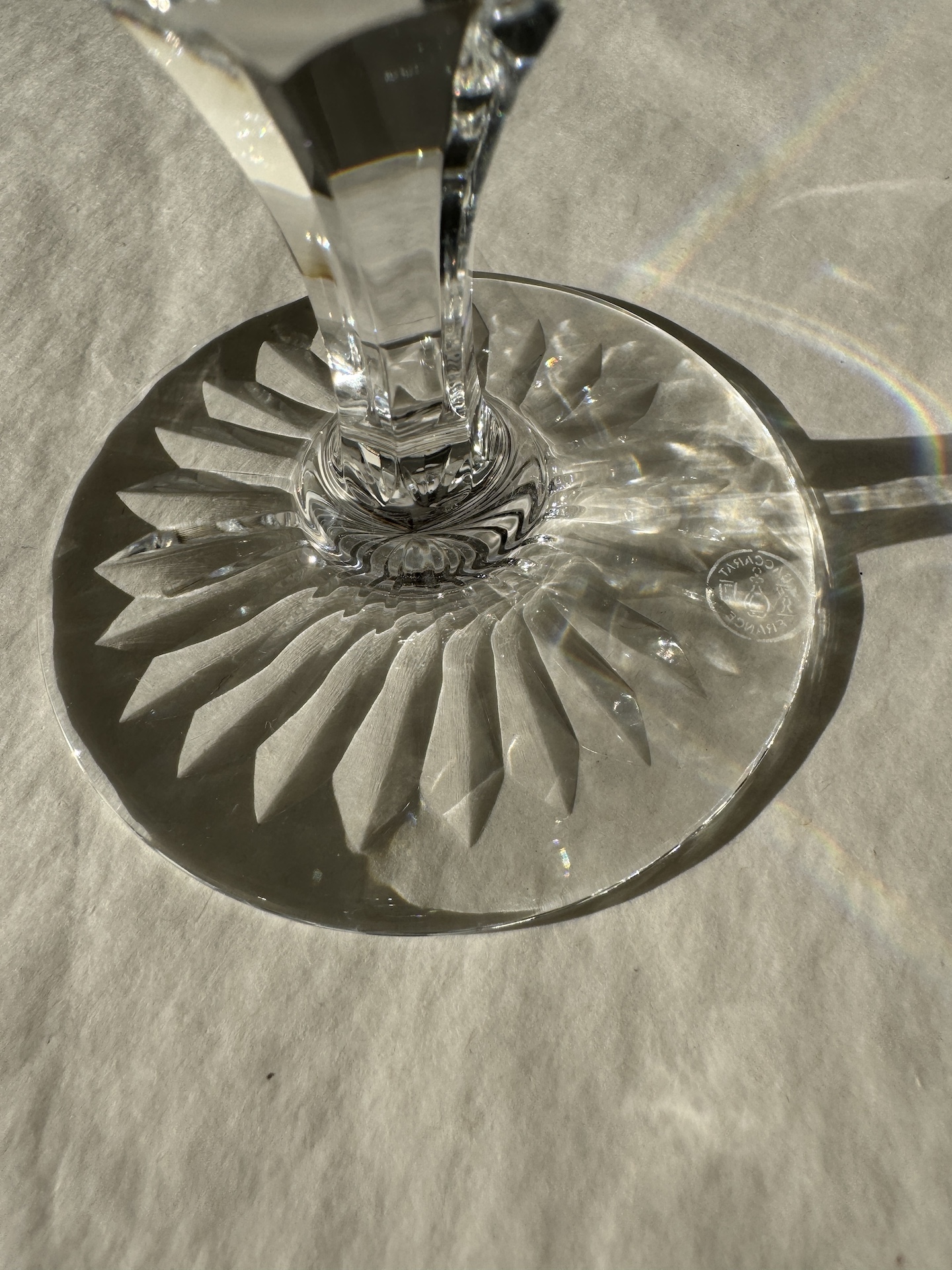 Series of Baccarat Crystal Glasses Buckingham Model for 12 people