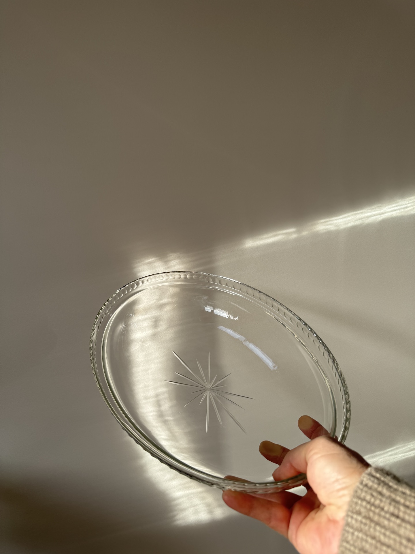 Centre de table en cristal