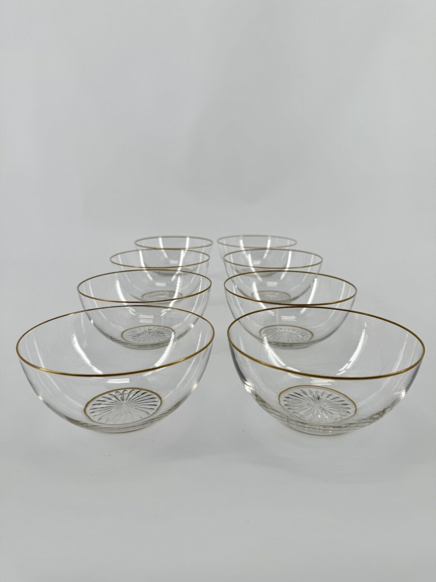 Coupelles ou Rince-Doigts en Cristal XIXème Attribuées à Baccarat ou Saint Louis
