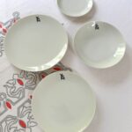 Service de Table de Jean Luce Paris 8 Personnes Porcelaine Blanche Circa 1950