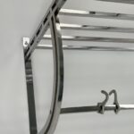 Porte manteau chapeau et bagages en métal chromé art déco moderniste