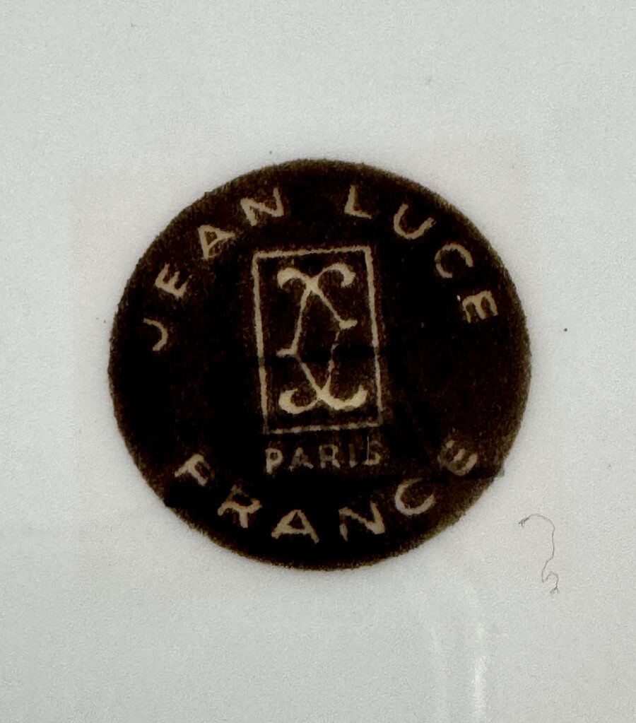 Six Tasses et sous-tasses à Café de Jean Luce Paris Porcelaine Blanche Circa 1950