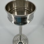 Porte-Seau à Champagne Art Déco Français en Métal Argenté