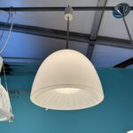 Suspension Art Déco avec Opaline Forme Citron