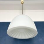 Suspension Art Déco avec Opaline Forme Citron