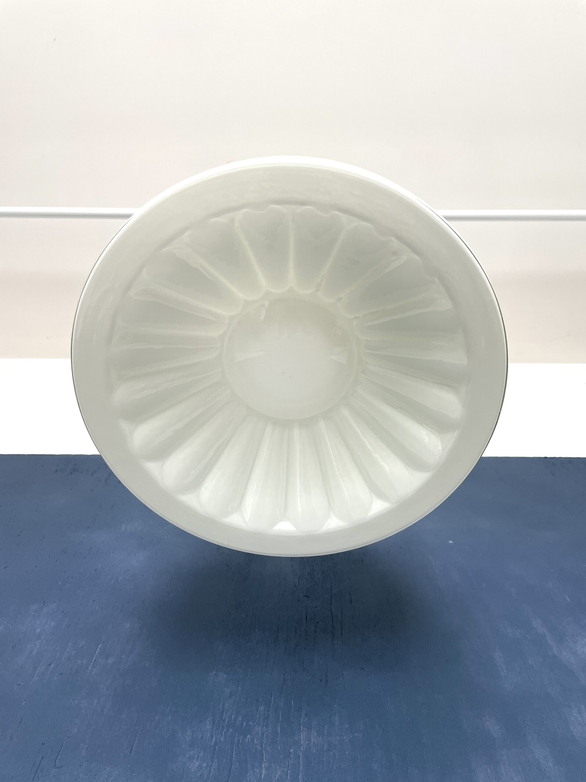 Suspension Art Déco grande Opaline Forme Citron