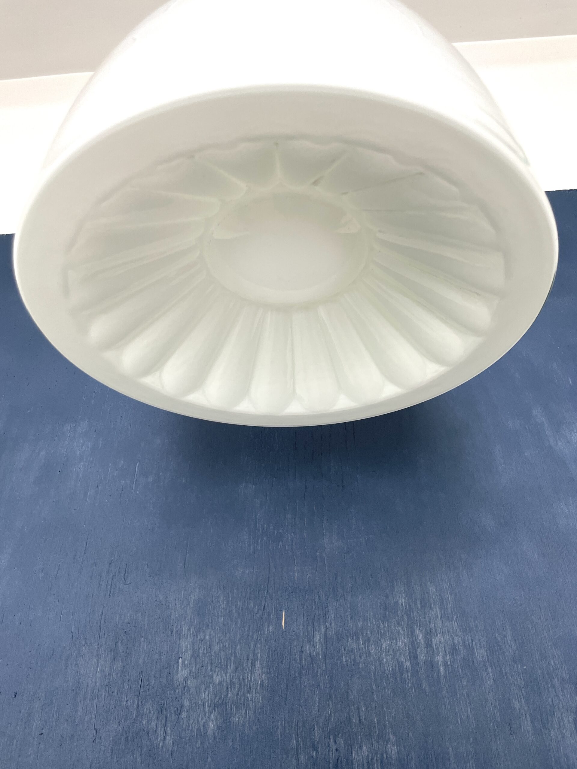 Suspension Art Déco grande Opaline Forme Citron