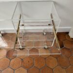 Desserte Hifi TV Altuglass David Lange une Etagère Coulissante