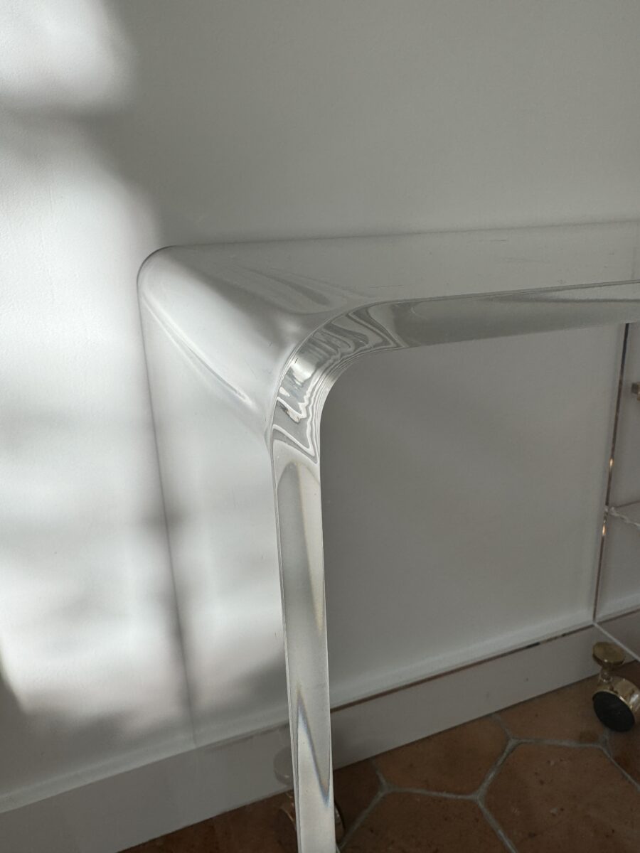 Desserte Hifi TV Altuglass David Lange une Etagère Coulissante