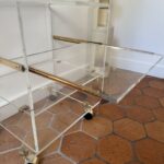 Desserte Hifi TV Altuglass David Lange une Etagère Coulissante