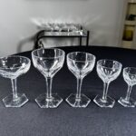 Quatre coupelles à dessert en Cristal Baccarat Modèle Harcourt