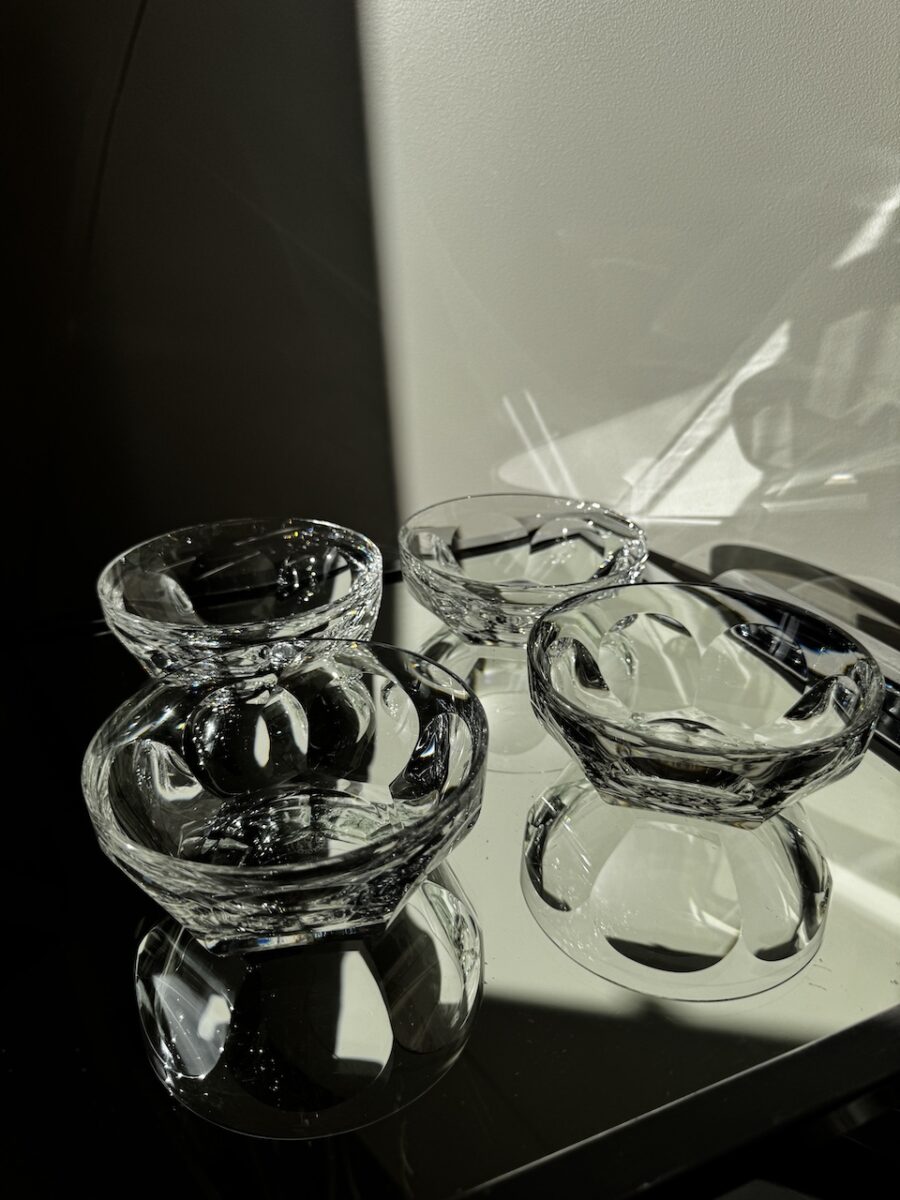 Quatre coupelles à dessert en Cristal Baccarat Modèle Harcourt