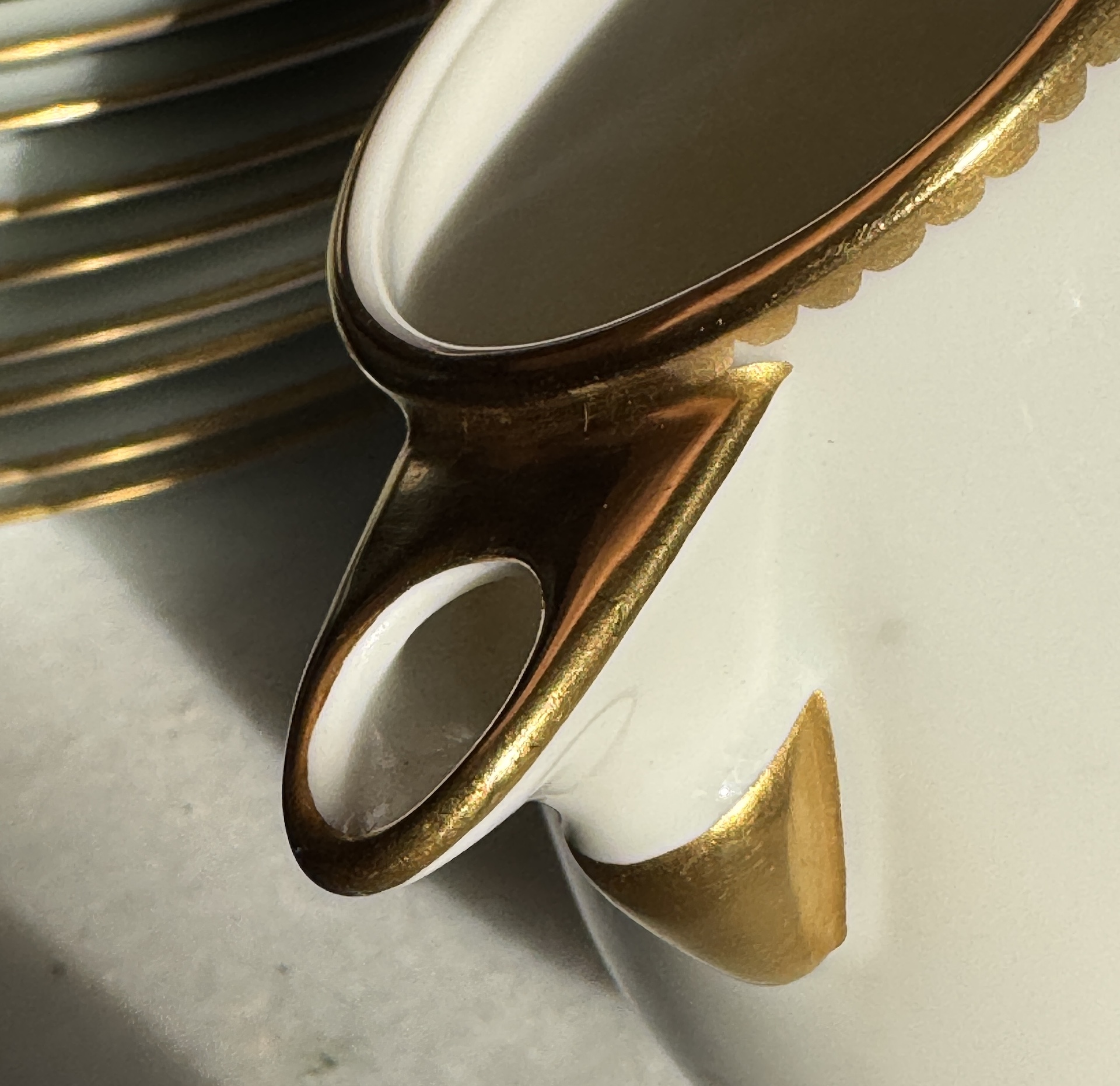 Limoges White and Gold Porcelain Tea and Dessert Service by Albert Vignaud