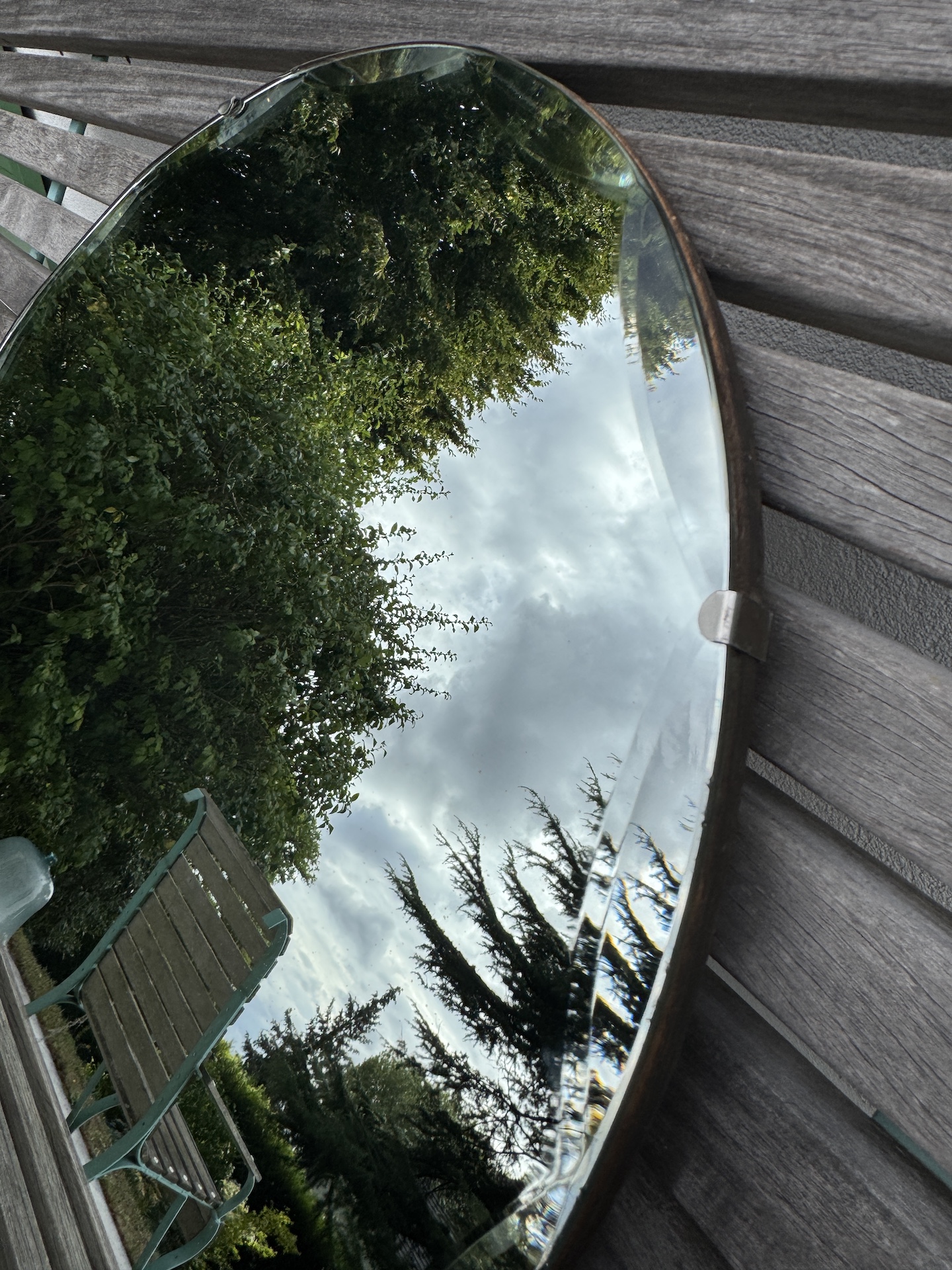 Miroir Art Déco Rond Biseauté