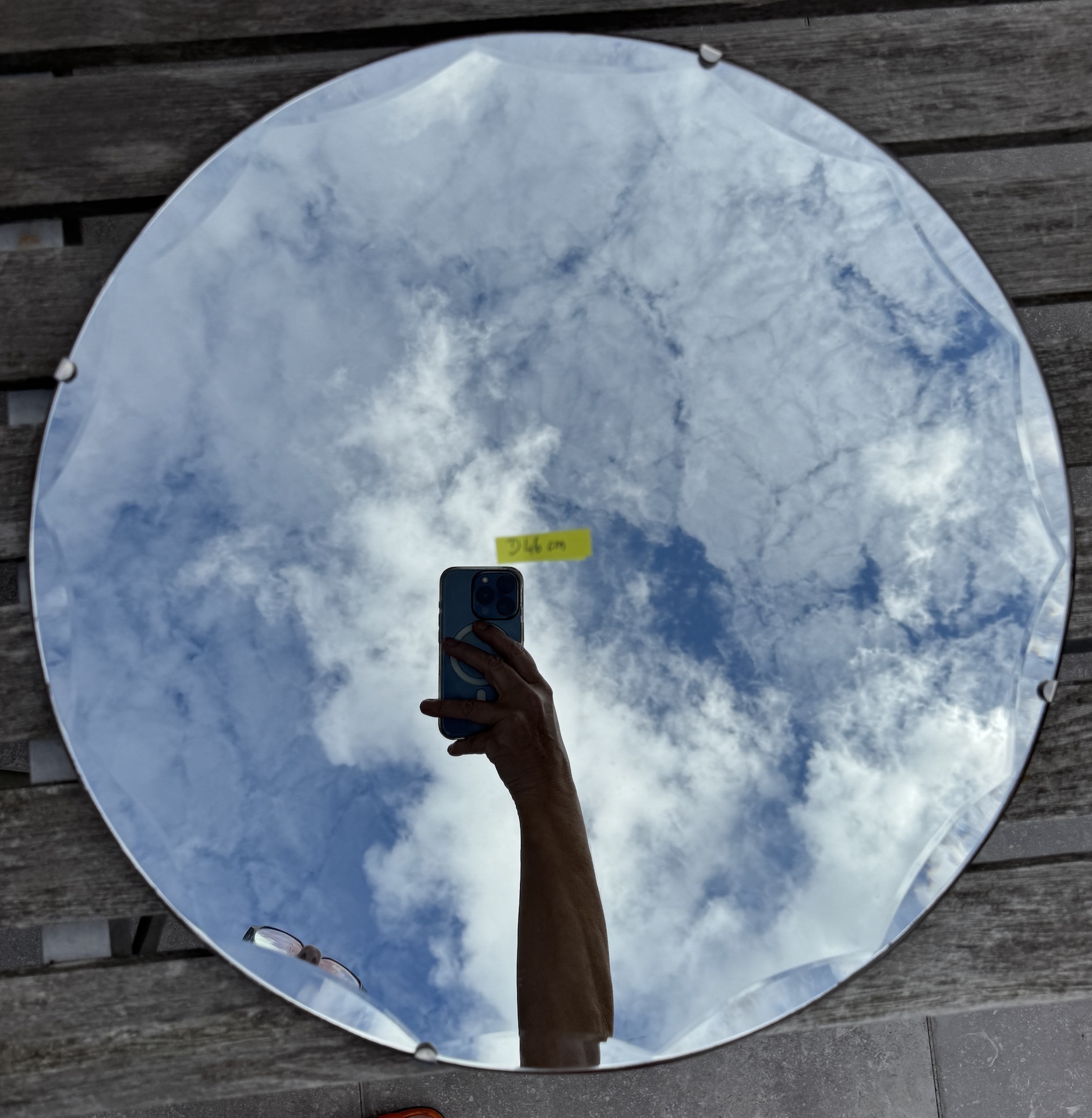 Miroir Art Déco Rond Biseauté