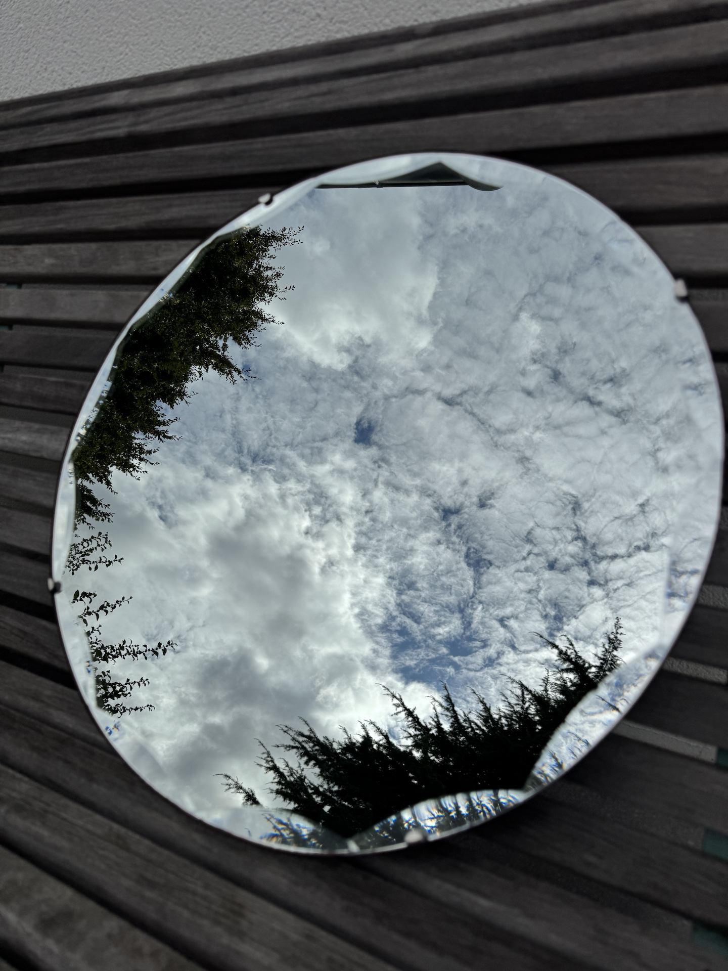 Miroir Art Déco Rond Biseauté