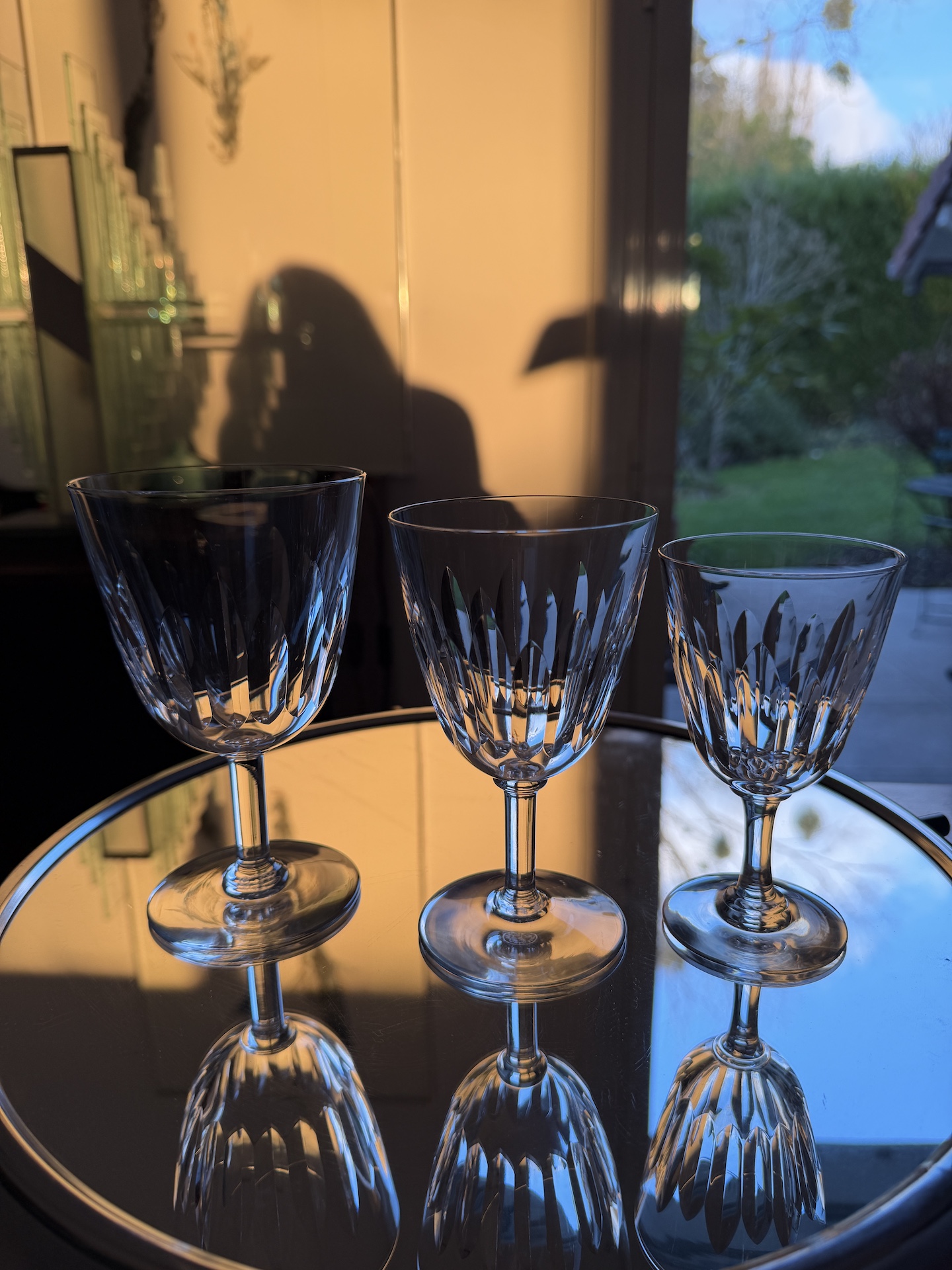 Service de Verres Cristal de Baccarat 12 Personnes et Carafe Circa 1950 58 pièces