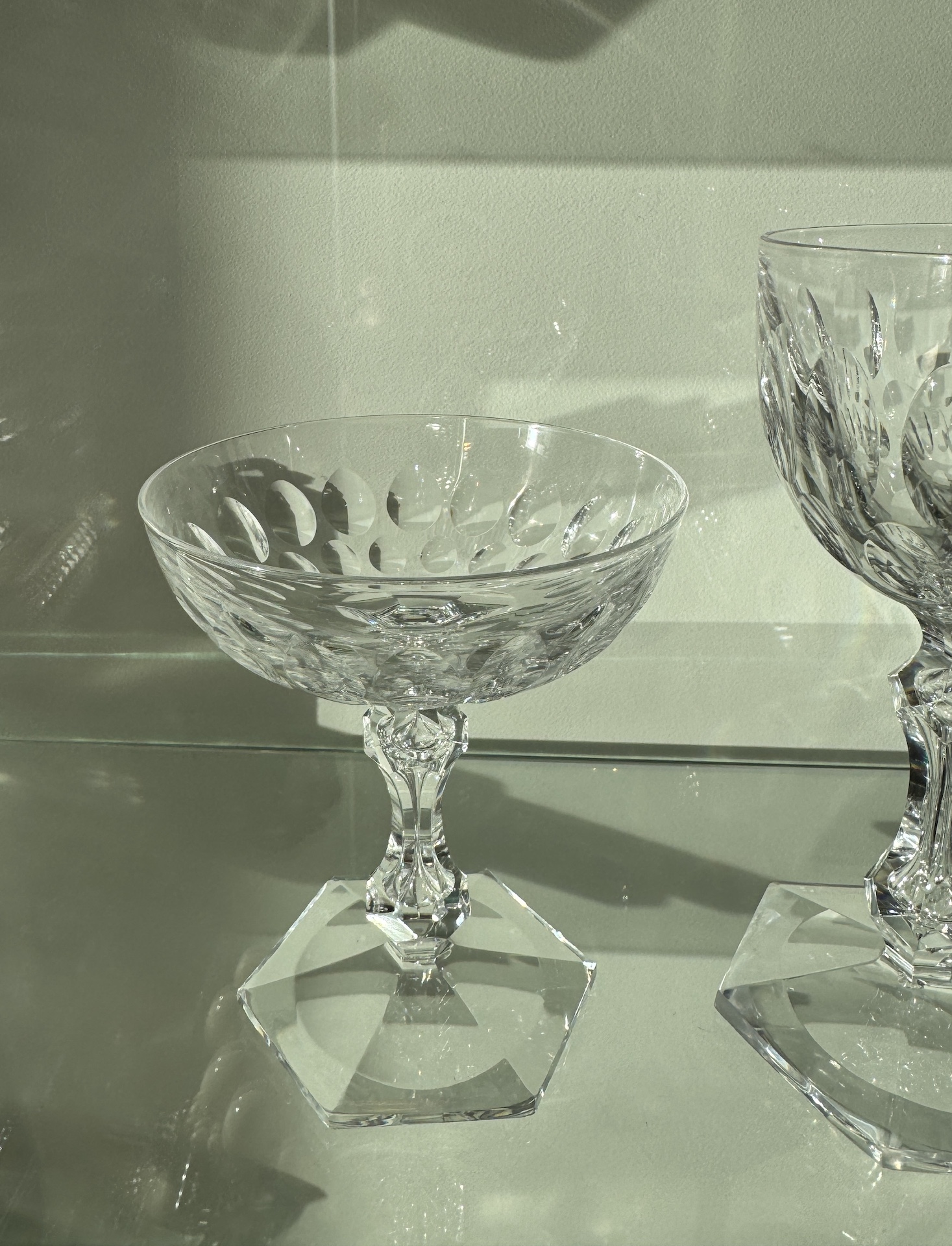 Service de Verres en Cristal Val Saint Lambert Modèle Prince de Galles 49 Pièces