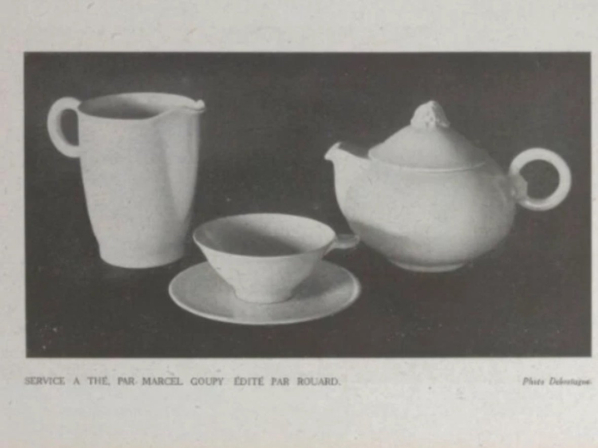Art Deco Tea and Coffee Set by Marcel Goupy for 12 people